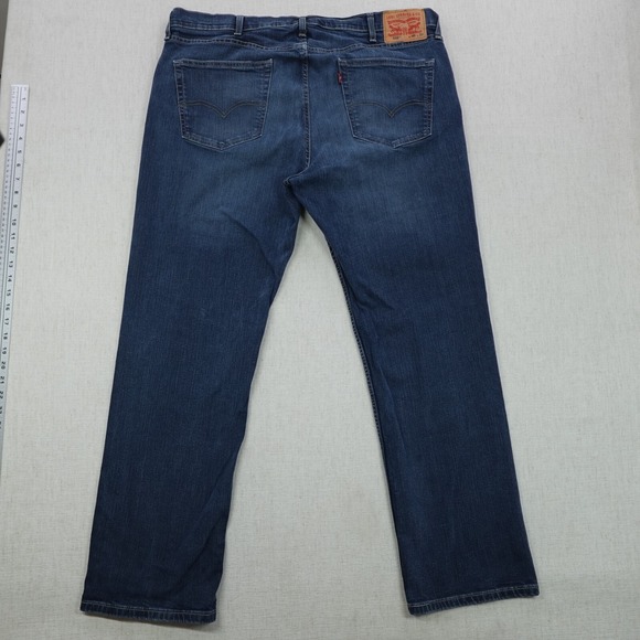 Levis 559 Jeans Blue Mens 40x32 Regular Fit Cotton Denim Mid Rise Straught Leg - Picture 2 of 12